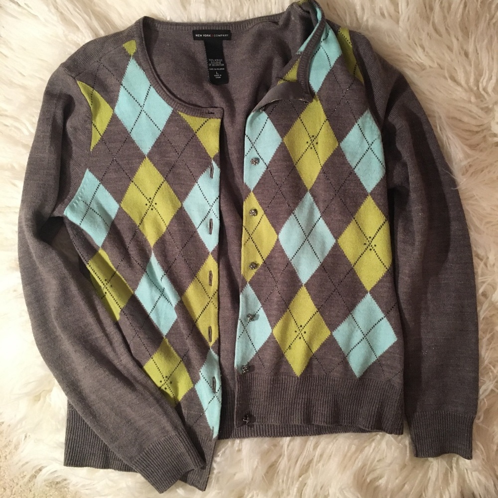 argyle NY&co sweater